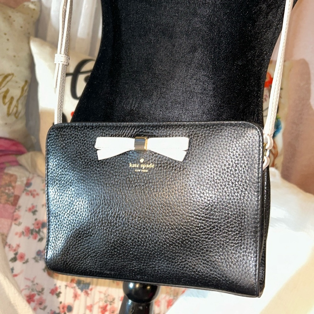 Kate Spade Black Pebbled Leather Crossbody